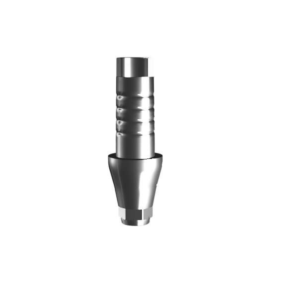 Основание титановое ULTRA LINE, TiN, с фиксацией, совместимо с Dentium, AnyOne, Impro, DIO, удлиненное 8 мм (3 мм), с винтом