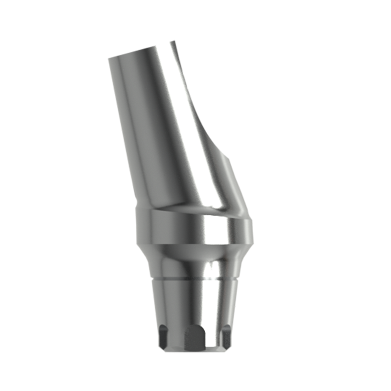 Абатмент титановый угловой 15°, совместим с MIS C1 WP (2 мм), с винтом