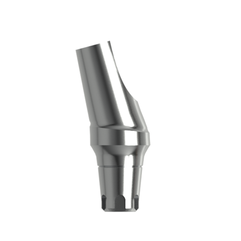 Абатмент титановый угловой 15°, совместим с MIS C1 SP (2 мм), с винтом