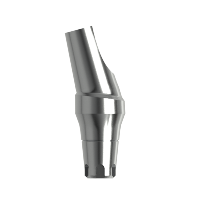 Абатмент титановый угловой 15°, совместим с MIS C1 SP (4 мм), с винтом