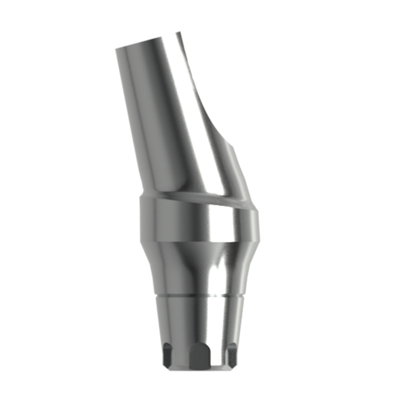 Абатмент титановый угловой 15°, совместим с MIS C1 WP (4 мм), с винтом