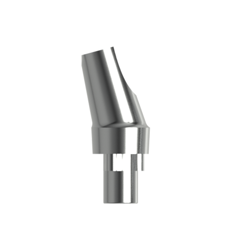 Абатмент титановый угловой 15°, совместим с Nobel Replace RP (1 мм), с винтом