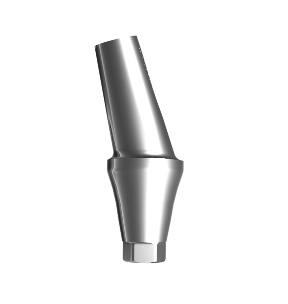 Абатмент титановый угловой 17°, совместим с Osstem Regular ⌀ 5.0 (4.0 мм), type B, с винтом