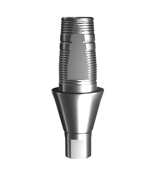 Основание титановое с фиксацией, аналог GEO, совместимо с Straumann Bone Level NC (3.0 мм), с винтом